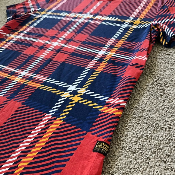 G-star Raw Plaid Tee EUC - Picture 4 of 4